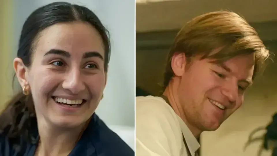 Romina Olyaee och Simon Karlsson är elitidrottande studenter som tävlar under SM-veckan. Bild: Mattias Pettersson