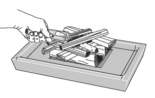 Illustration som visar hur du tänder din eld.