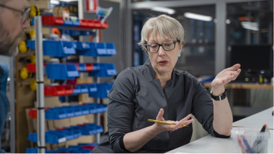 Cindy Kohtala in the UID workshops. Image: Mattias Pettersson