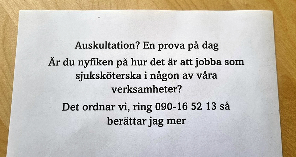 Anslag för auskultation