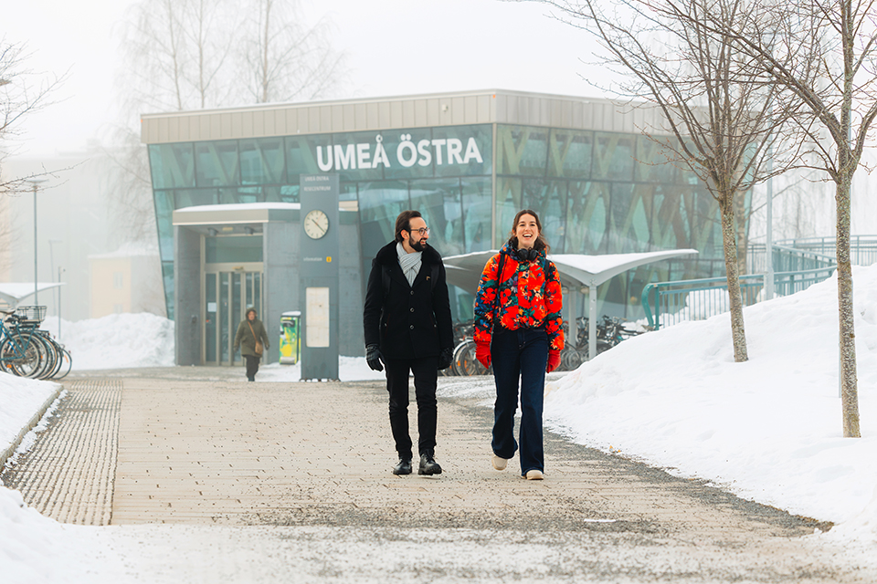 Tågstationen Umeå Östra.