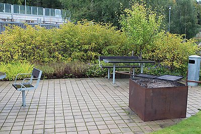 Uteplats med grill